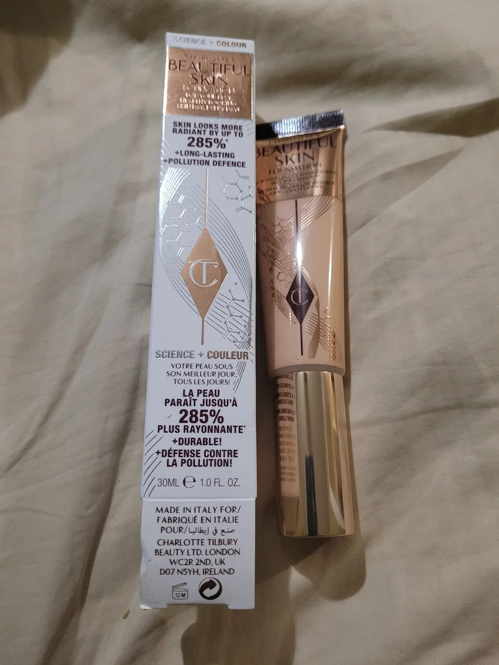 Charlotte Tilbury Beautiful Skin Radiant Foundation - Shade 1 Neutral